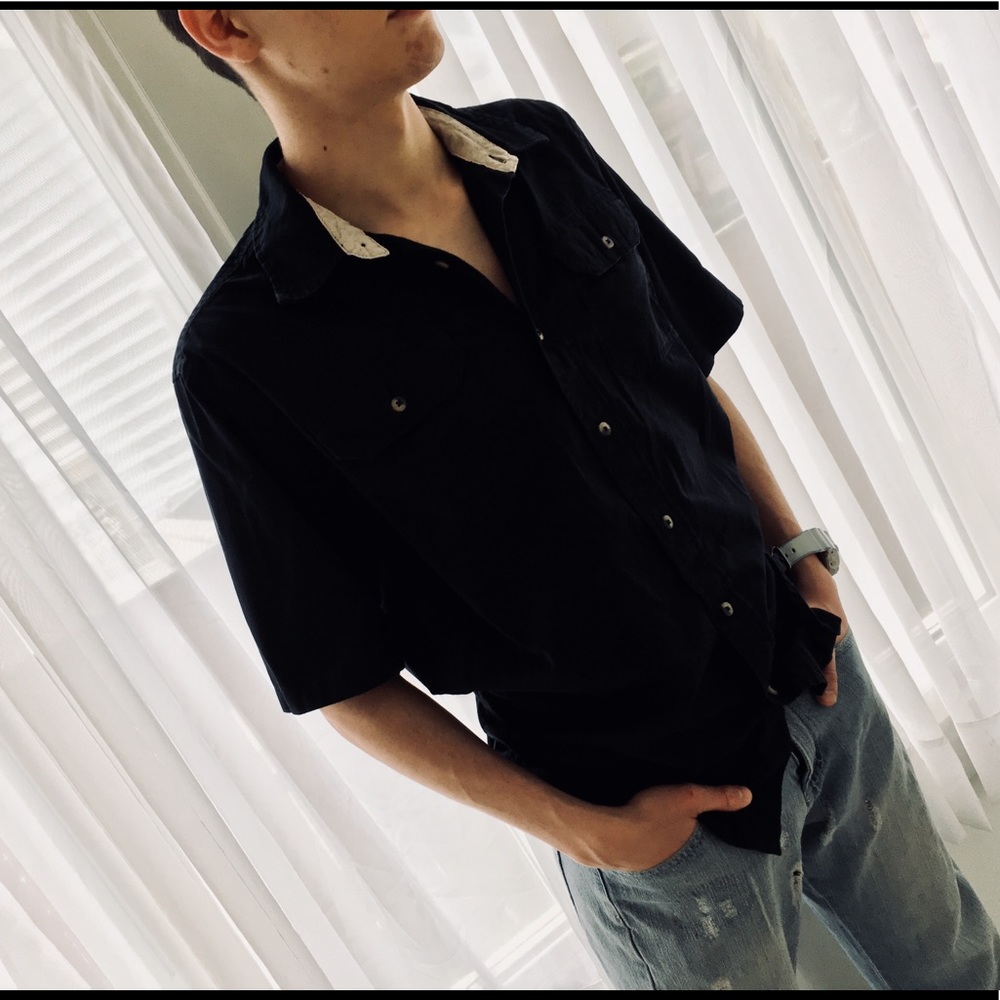 Black Wrangler Button down men’s shirt